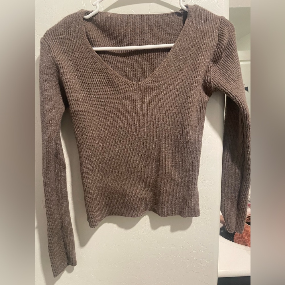 Brown fall sweater